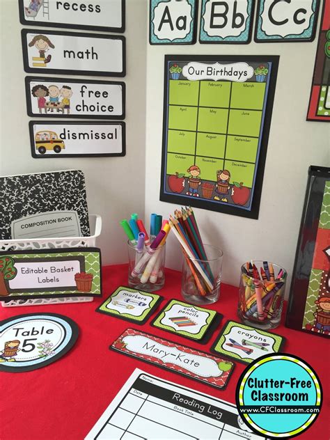 Free Classroom Theme Printables