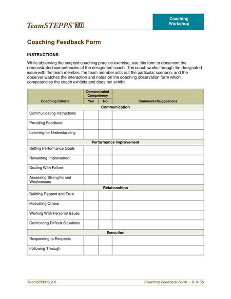 Free Coaching Templates