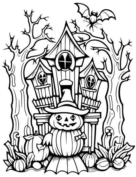 Free Coloring Pages For Halloween Printable