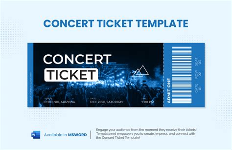 Free Concert Ticket Template