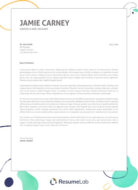Free Cover Letter Word Template