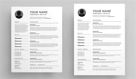 Free Cv Template Indesign