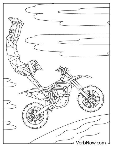 Free Dirt Bike Coloring Pages Printable