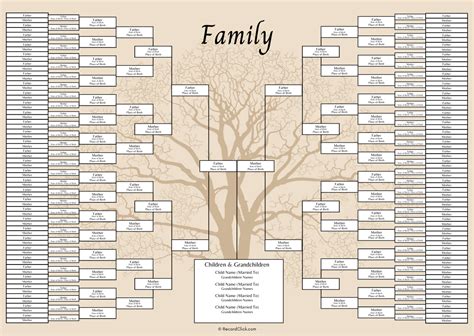Free Downloadable Family Tree Template
