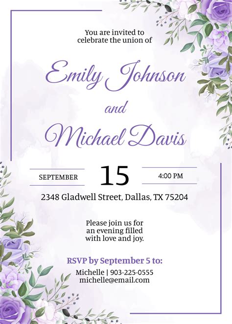 Free Downloadable Invitation Templates