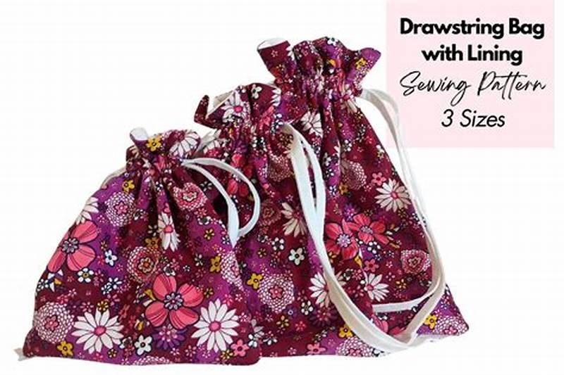 Free Drawstring Bag Sewing Pattern