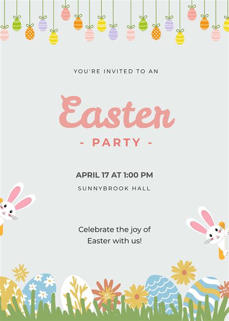Free Easter Invitation Template