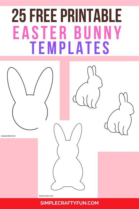 Free Easter Rabbit Templates