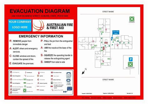 Free Editable Fire Evacuation Plan Template