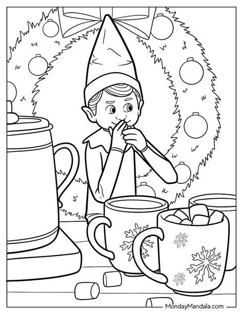 Free Elf On The Shelf Printables Coloring Pages