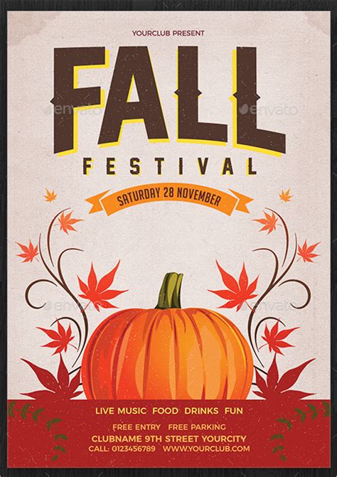 Free Fall Flyer Templates