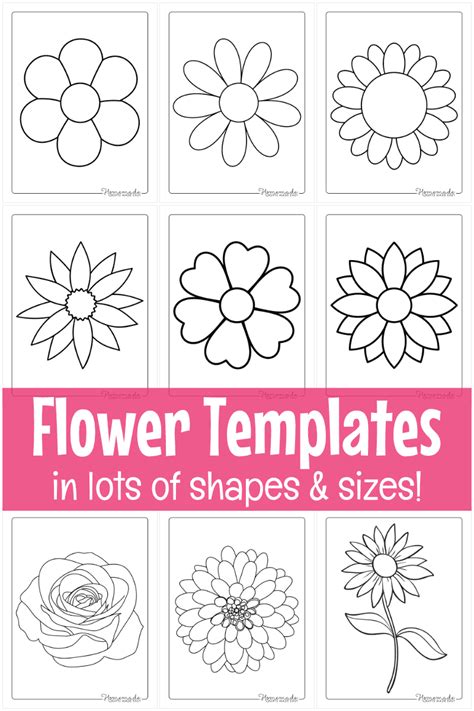 Free Flower Templates To Print
