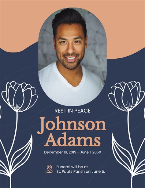 Free Funeral Flyer Template