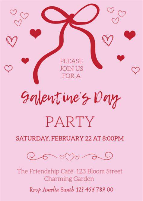 Free Galentines Day Invitation Template