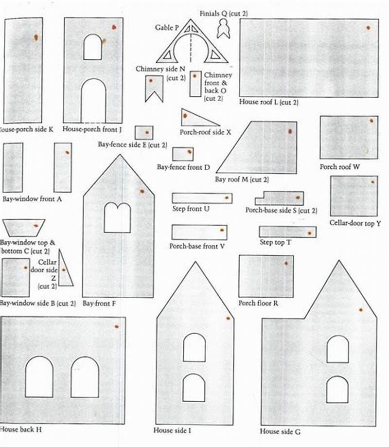 Free Gingerbread House Patterns Printable