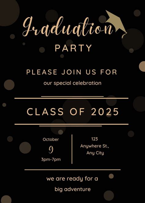 Free Grad Party Invitation Templates