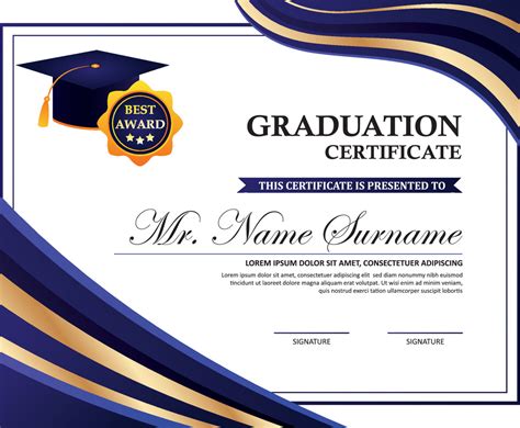 Free Graduation Certificate Template