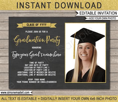 Free Graduation Party Invite Template