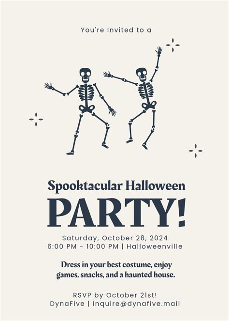 Free Halloween Invite Template