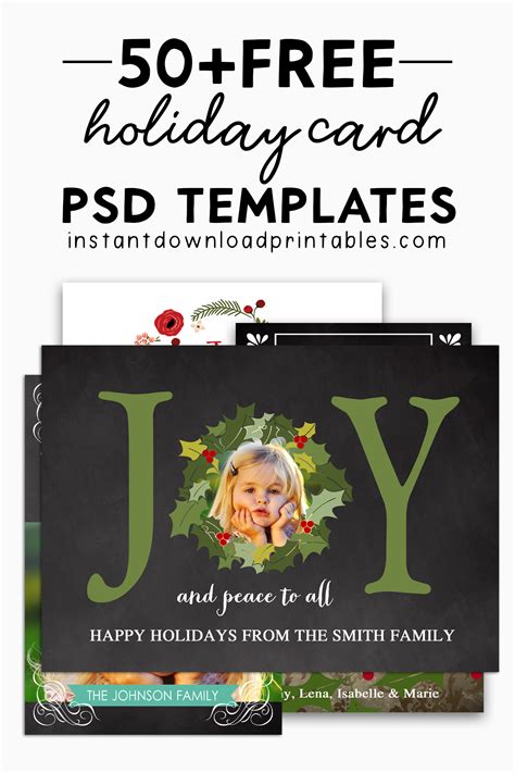 Free Holiday Card Templates