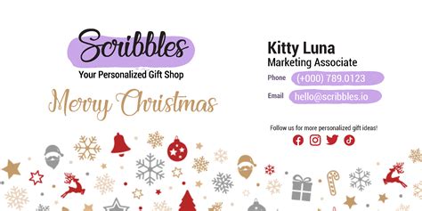 Free Holiday Email Signature Template