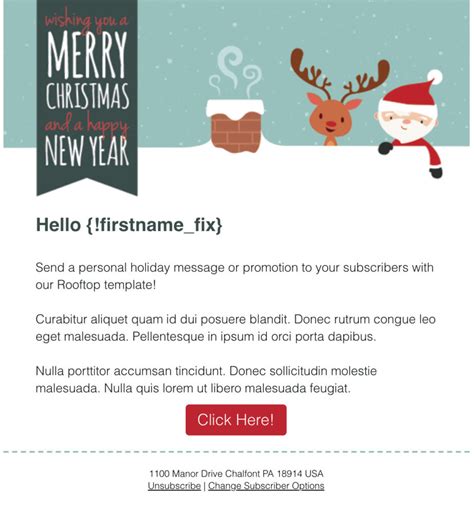 Free Holiday Email Templates