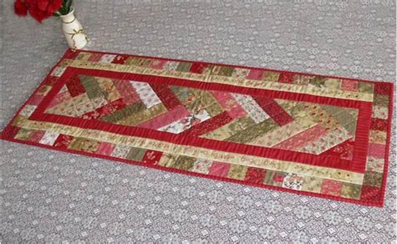 Free Jelly Roll Table Runner Pattern