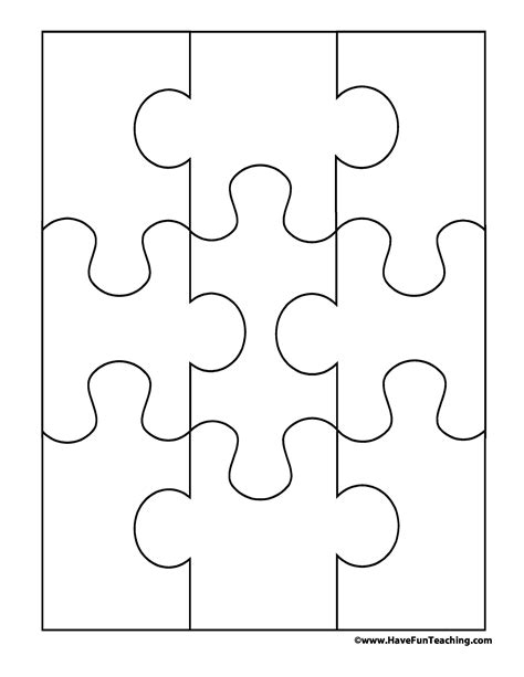 Free Jigsaw Puzzle Templates Printable