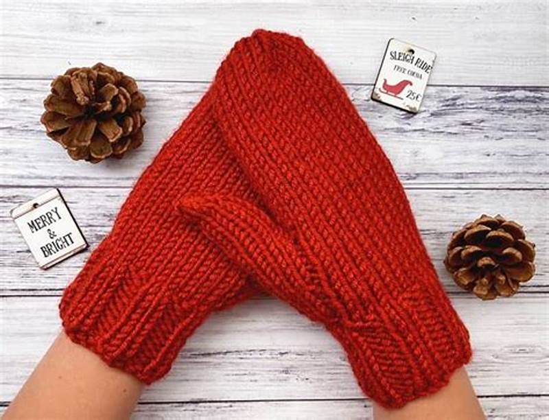 Free Knit Mitten Pattern Using Chunky Yarn