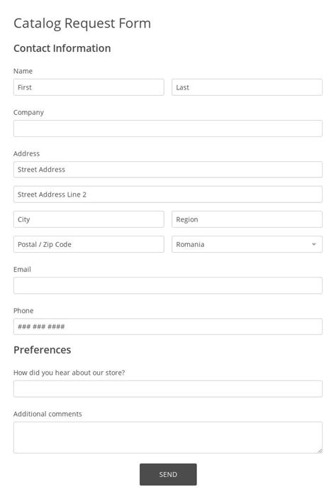 Free Ltd Catalog Request