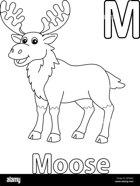 Free M Is For Moose Printable Alphabet Page