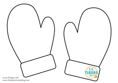 Free Mitten Template Printable