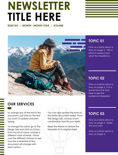Free Newsletters Templates