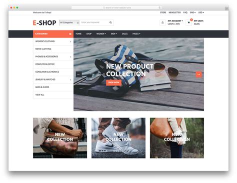 Free Online Store Website Templates