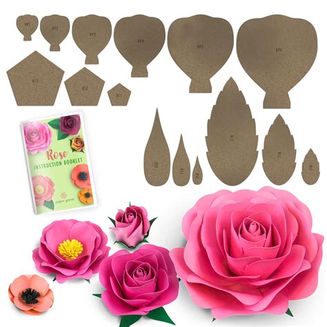 Free Paper Flower Templates