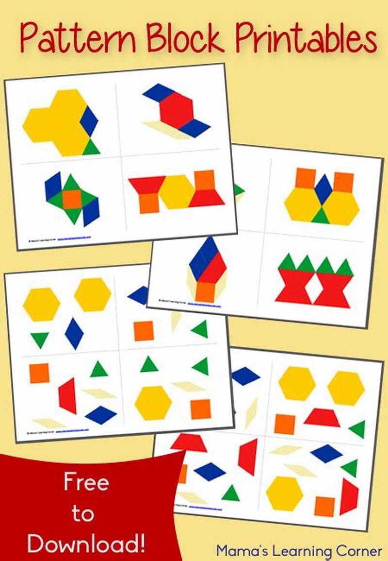 Free Pattern Block Printables