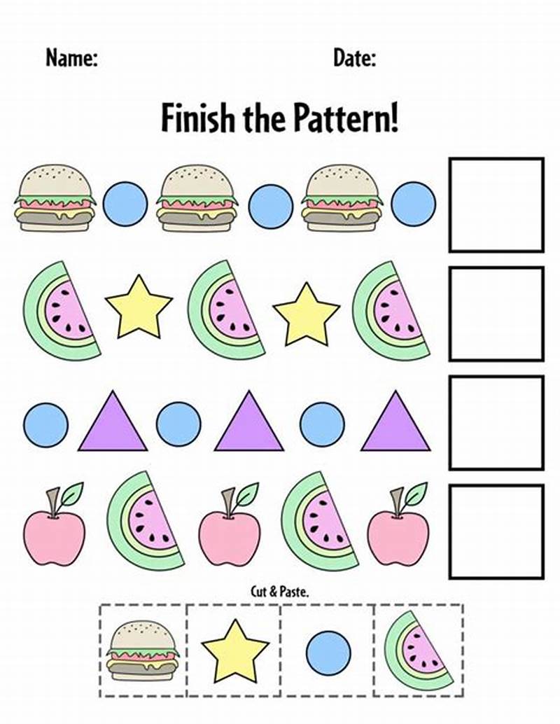 Free Pattern Worksheets