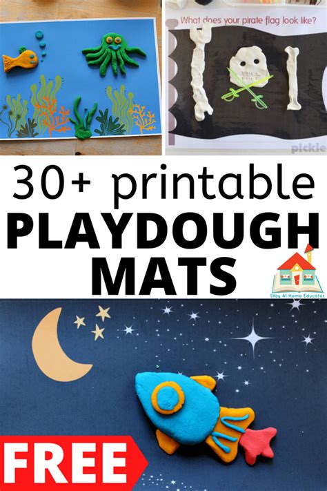 Free Playdough Mats Printables