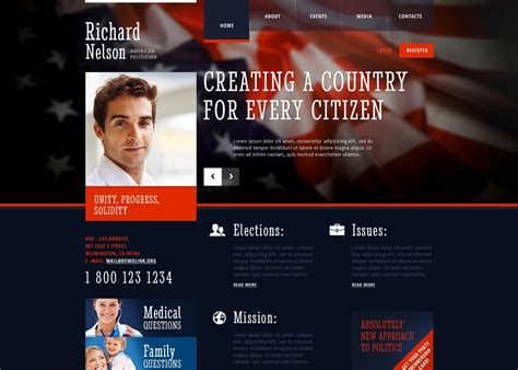 Free Political Campaign Website Templates