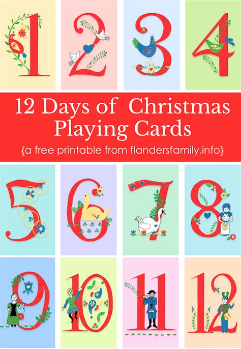 Free Printable 12 Days Of Christmas Ornament Patterns