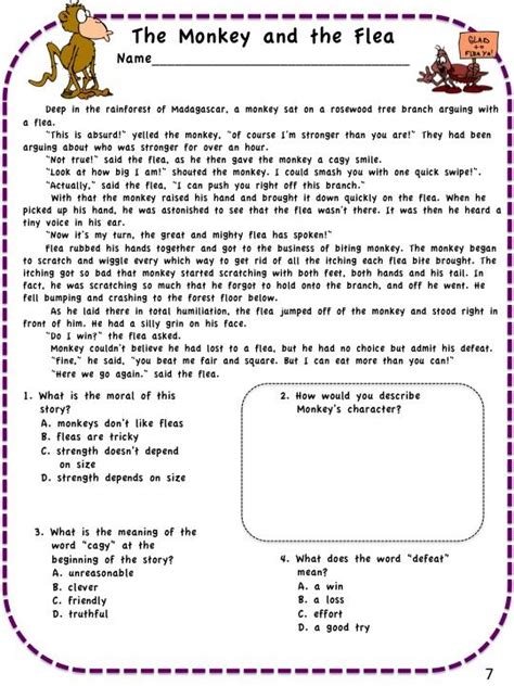 Free Printable 3rd Grade Eog Reading Practice Test