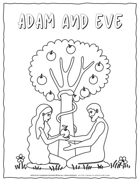 Free Printable Adam And Eve Coloring Pages For Kids