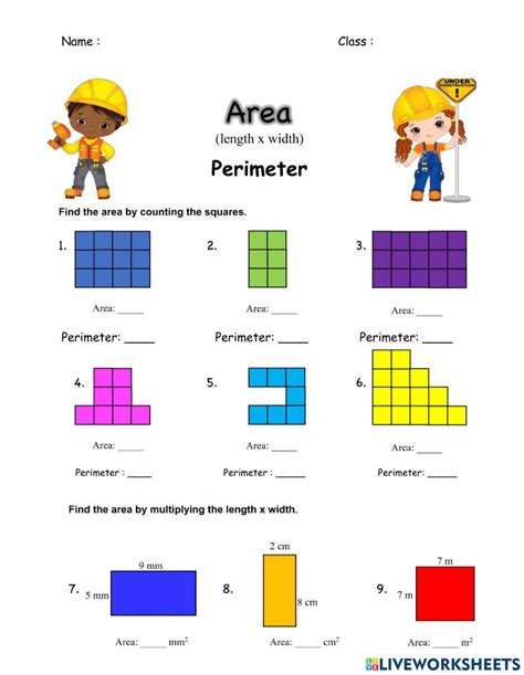 Free Printable Area And Perimeter Worksheets 3rd Grade