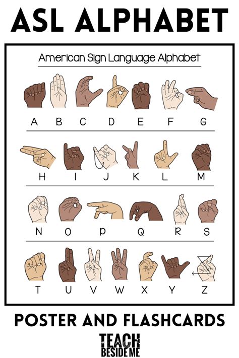 Free Printable Asl Alphabet