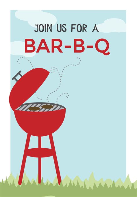 Free Printable Bbq Invite Template