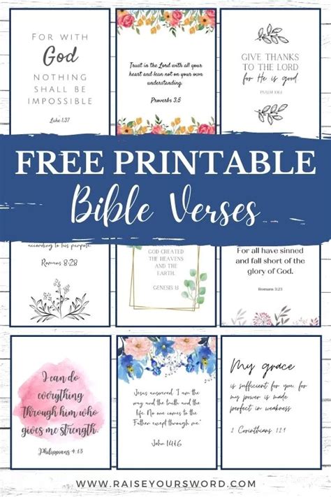 Free Printable Bible Quotes