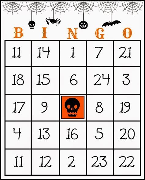 Free Printable Bingo Halloween