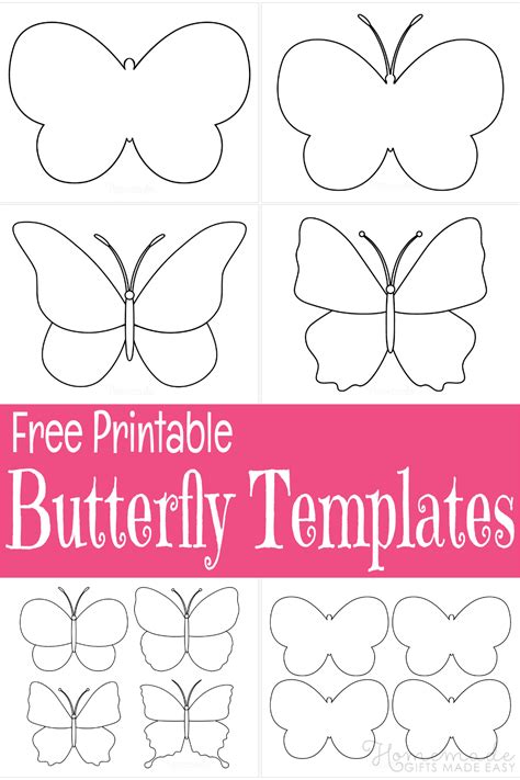Free Printable Butterfly Template