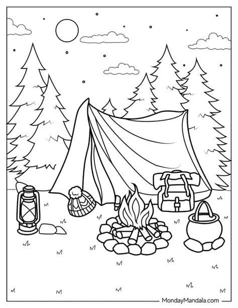 Free Printable Camping Coloring Pages