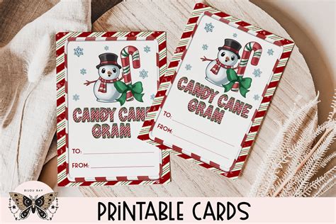 Free Printable Candy Cane Gram Template